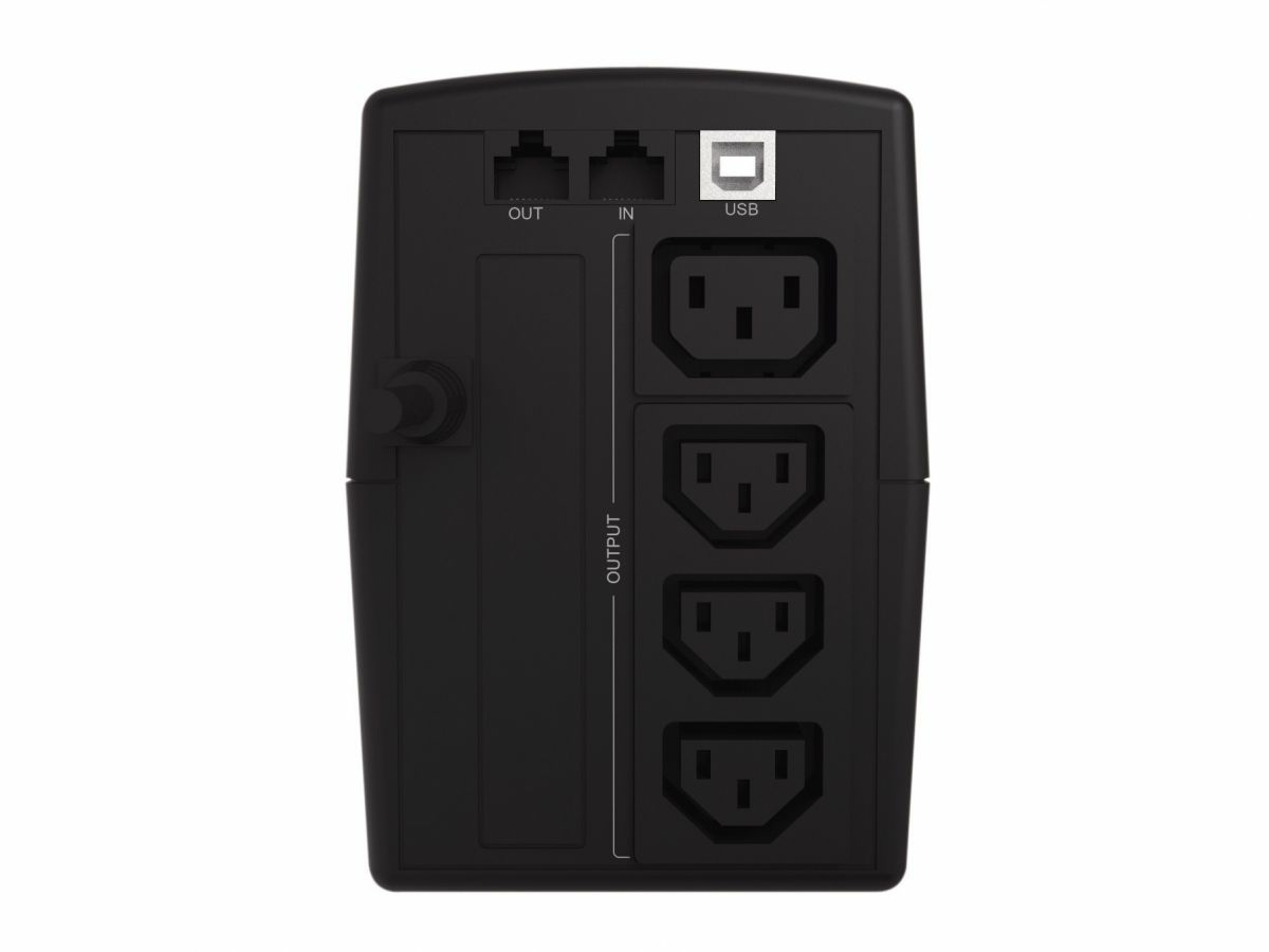 Conceptronic ZEUS USV Schuko IEC Start/LAN sw - (Offline-) USV, Ansicht 2