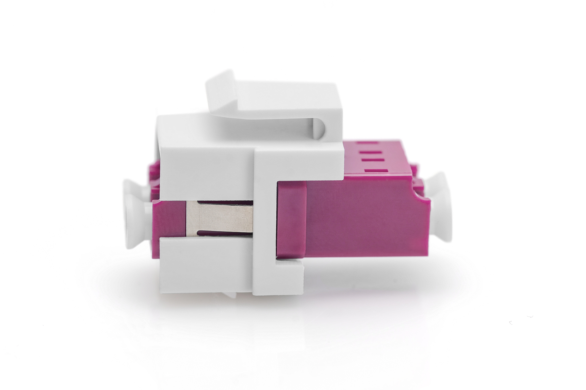 DIGITUS LWL LC/LC-Duplex-Kupplung, Multimode-OM4, Keystone-Modul, Ansicht 3