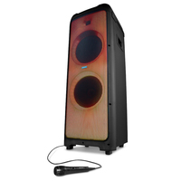 Medion MD 44332 Partylautsprecher schwarz - Subwoofer - Bluetooth 5