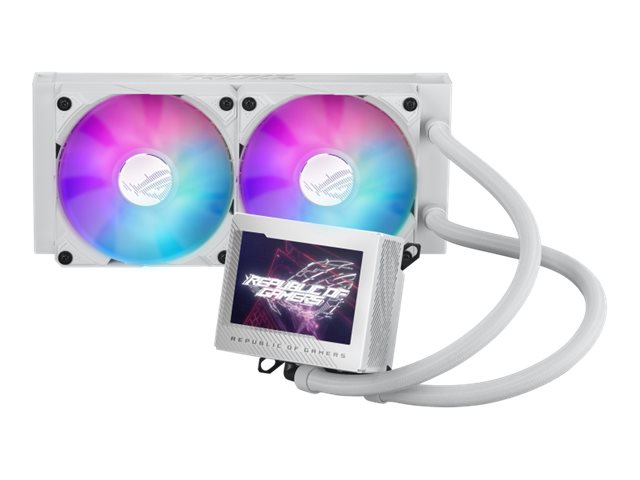 ASUS ROG RYUJIN III 240 ARGB - White Edition - Prozessor-Flüssigkeitskühlsystem - Kühlergröße: 240 mm - (für: LGA1700, LGA1200, LGA115x Socket, AM4, AM5)