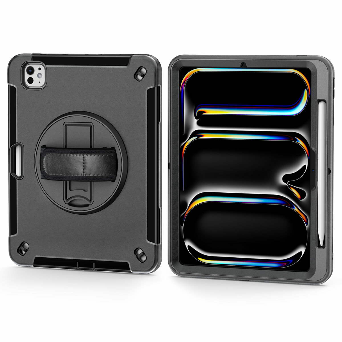 4smarts GRIP - Schutzhülle für Tablet - widerstandsfähig - Polycarbonat, Thermoplastisches Polyurethan (TPU), Ansicht 2