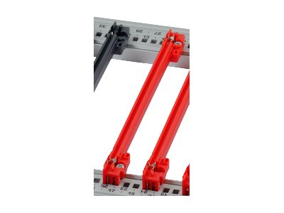 SCHROFF Führungsschiene - Rot - 16 cm (Packung mit 10), Ansicht 2