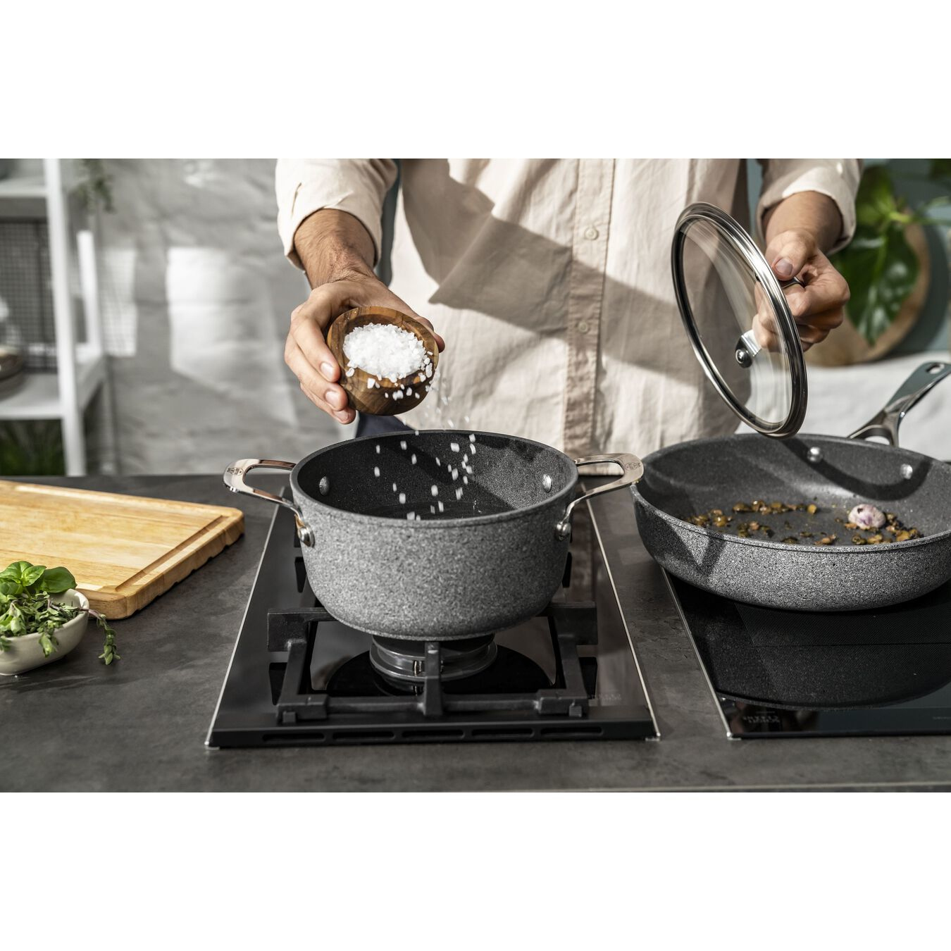 Ballarini 75002-829-0 - 4,7 l - Rund - Grau - Aluminium - Titan - Edelstahl, Ansicht 2