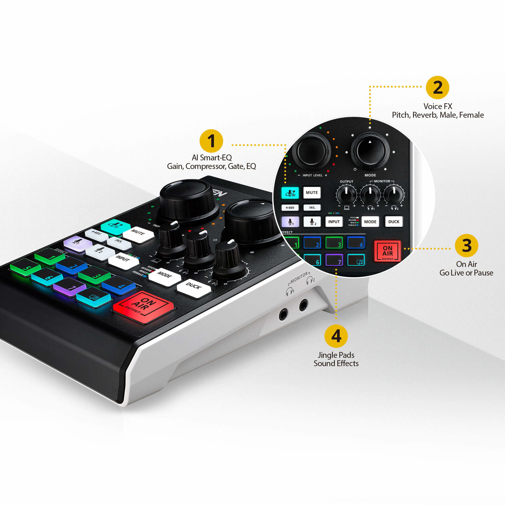 ATEN MicLIVE 6-CH - Audio-Schnittstelle - 24-Bit, Ansicht 4