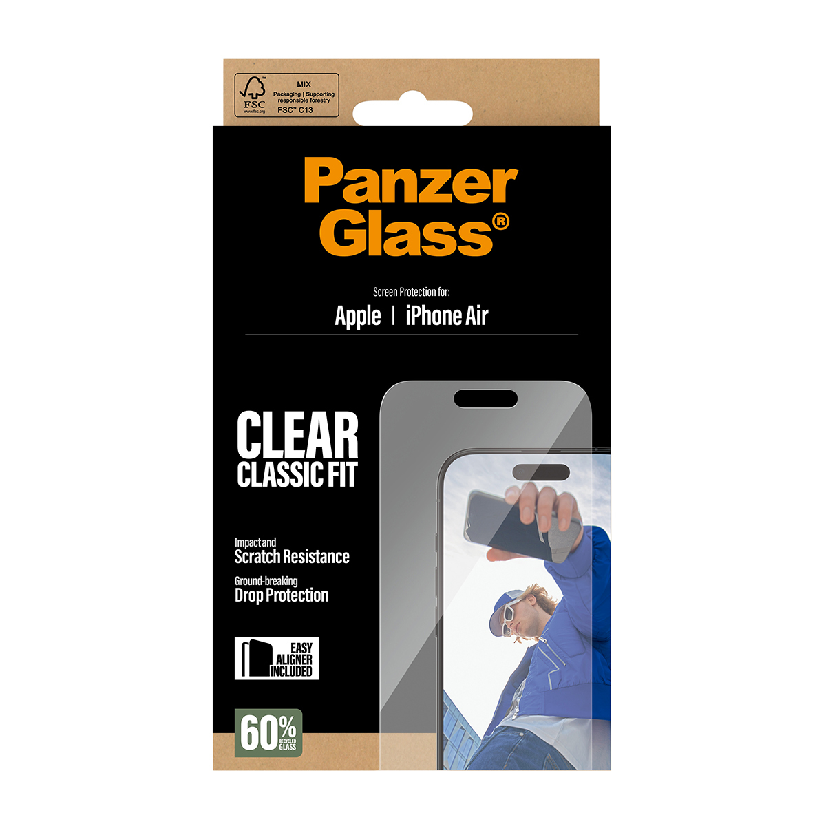 PanzerGlass Displayschutz Classic Fit iPhone Air, Ansicht 4