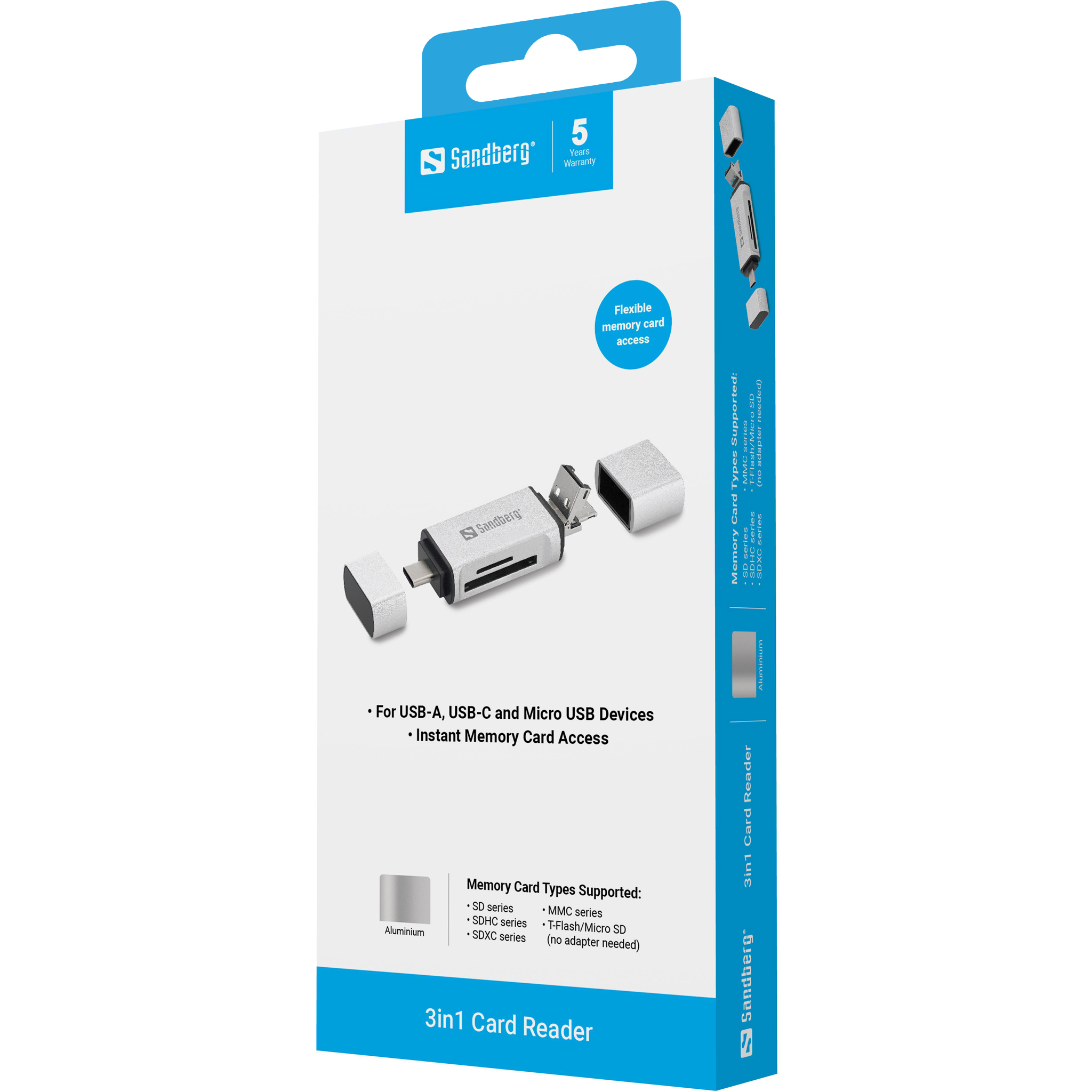 SANDBERG Kartenleser (microSD, SD) - micro, Ansicht 2