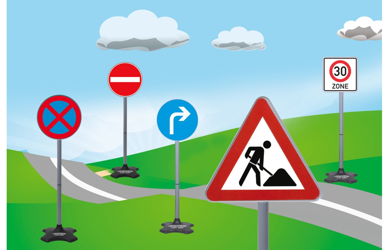 JAMARA Traffic-Set-Grand B - Spielzeugverkehrszeichen-Set - 3 Jahr(e) - Kunststoff - Schwarz - Blau - Grau - Rot - Weiß, Ansicht 2