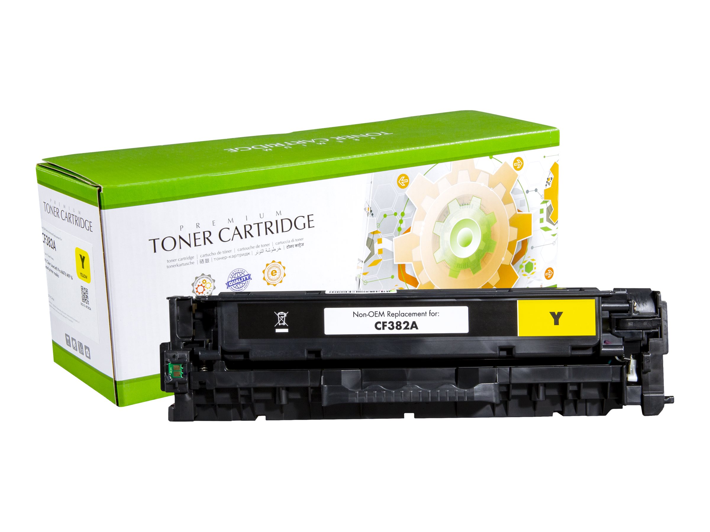 Static Control Gelb - kompatibel - wiederaufbereitet - Tonerpatrone (Alternative zu: HP CF382A)
