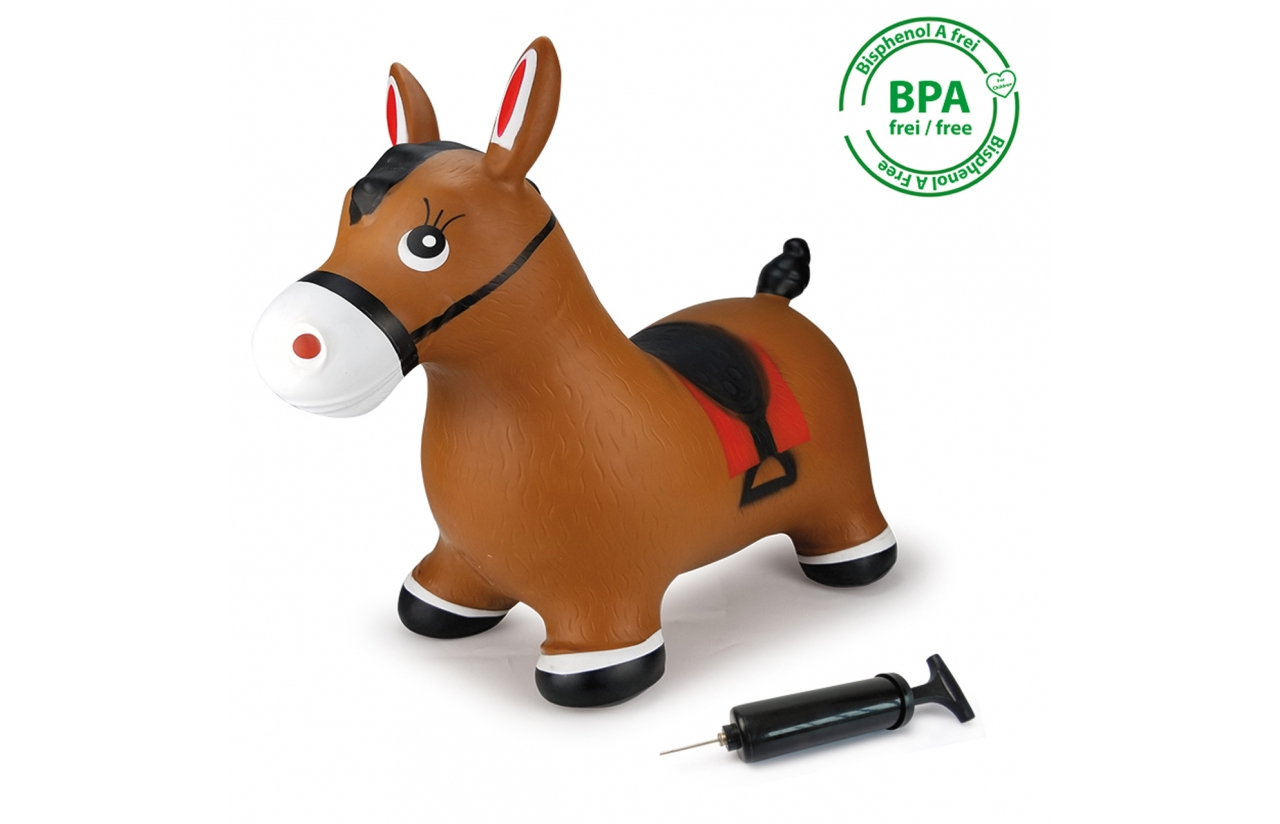 JAMARA Hüpftier Pferd braun mit Pumpe - Tiere - 1 Jahr(e) - Braun, Ansicht 3