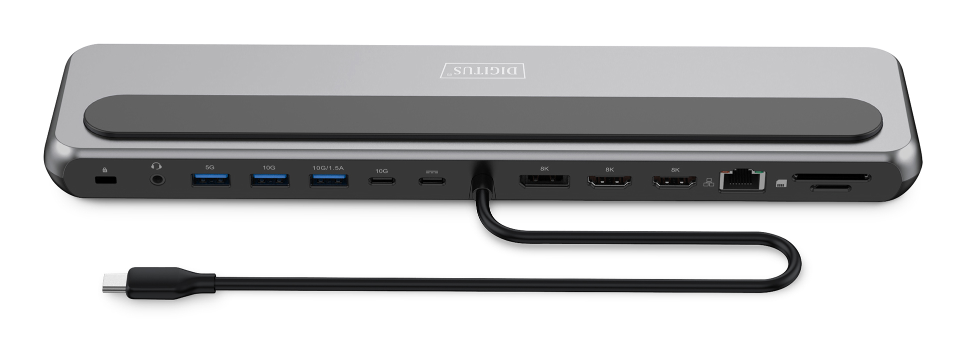 DIGITUS USB-C 8K Docking Station, 12-Port, Ansicht 4