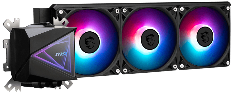 MSI MAG CORELIQUID I360 - Prozessor-Flüssigkeitskühlsystem - Kühlergröße: 360 mm - Schwarz, Ansicht 4