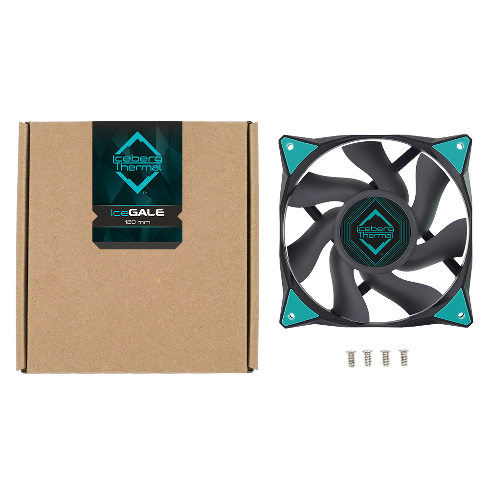 Iceberg Interactive Iceberg Thermal IceGALE - Ventilator - 12 cm - 500 RPM - 1850 RPM - 35 dB - 76 cfm, Ansicht 4