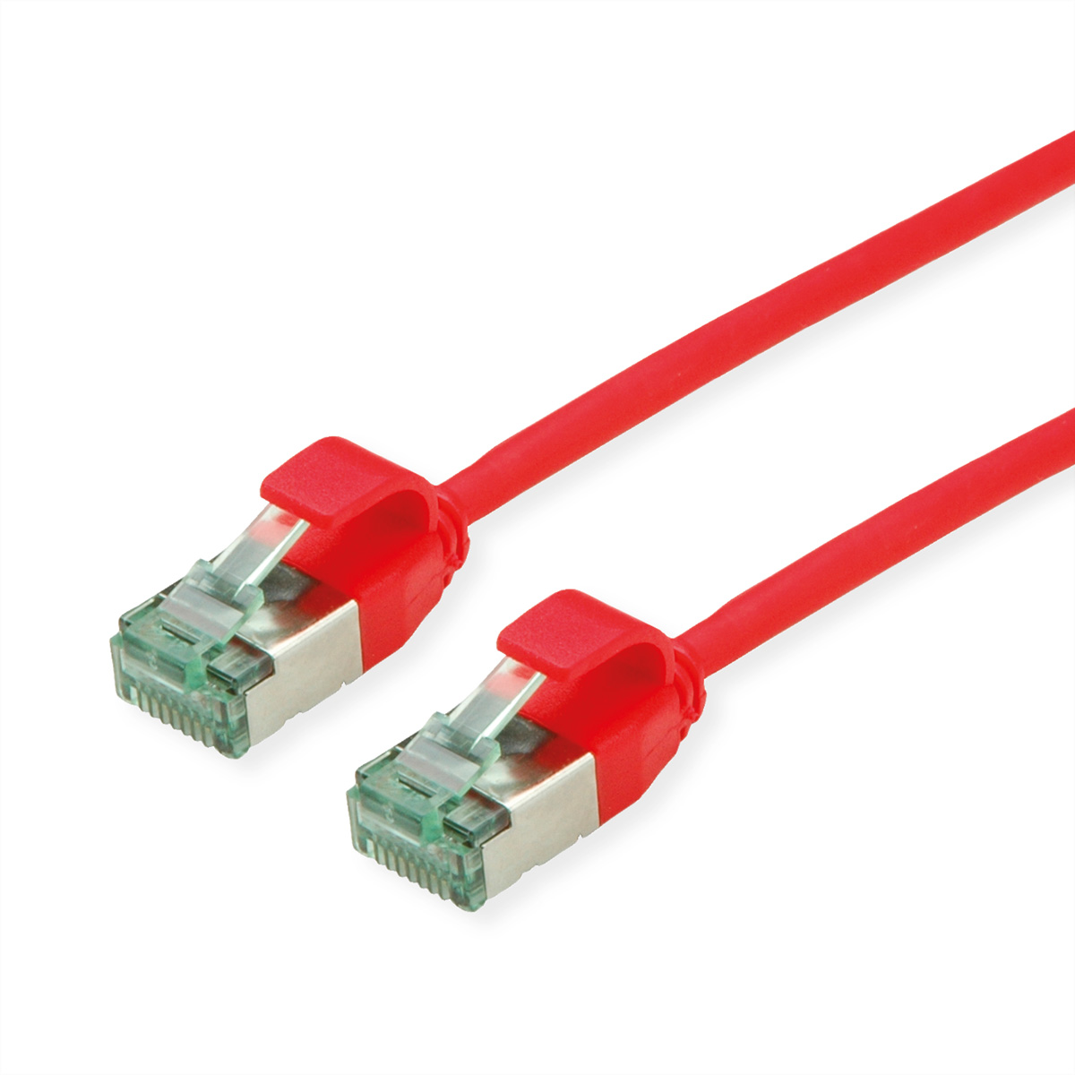 ROLINE RM U/FTP Patchkabel Kat.6A/Kl.EA SLIM rot 3m - FTP, Ansicht 2