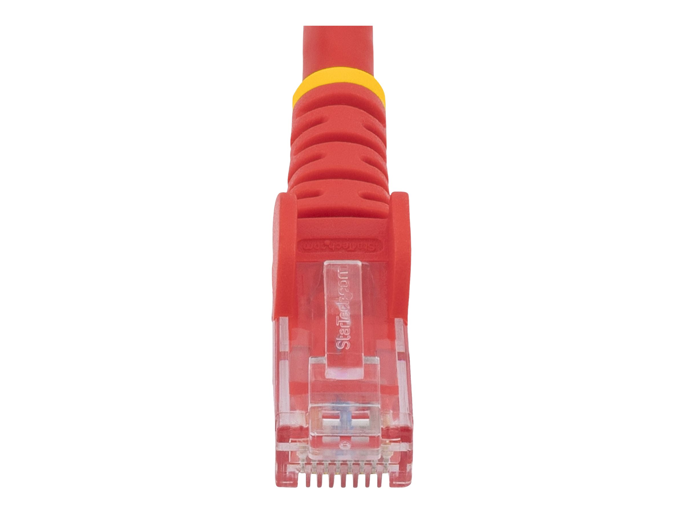 StarTech.com 50cm CAT6 Ethernet Cable, 10 Gigabit Snagless RJ45 650MHz 100W PoE Patch Cord, CAT 6 10GbE UTP Network Cable w/Strain Relief, Red, Wiring is UL Certified/TIA - Category 6 - 24AWG (N6PATC50CMRD)
