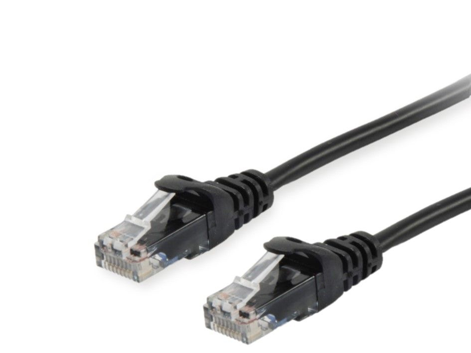 Equip Cat.6A U/UTP-Patchkabel - 20m - Schwarz - 20 m - Cat6a - U/UTP (UTP) - RJ-45 - RJ-45 - Schwarz, Ansicht 2
