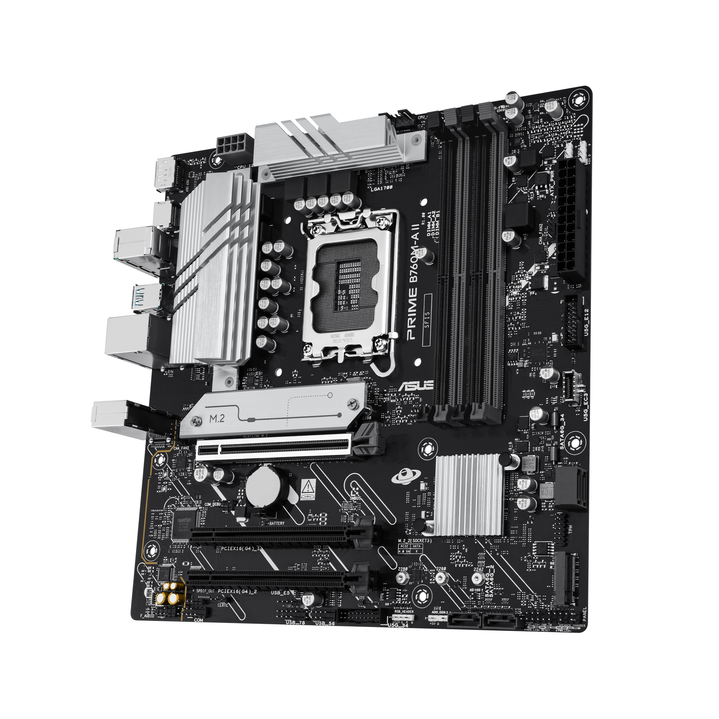 ASUS 1700 B760M-A Ii Csm Prime - Mainboard - Intel Sockel 1700 (Core i), Ansicht 4