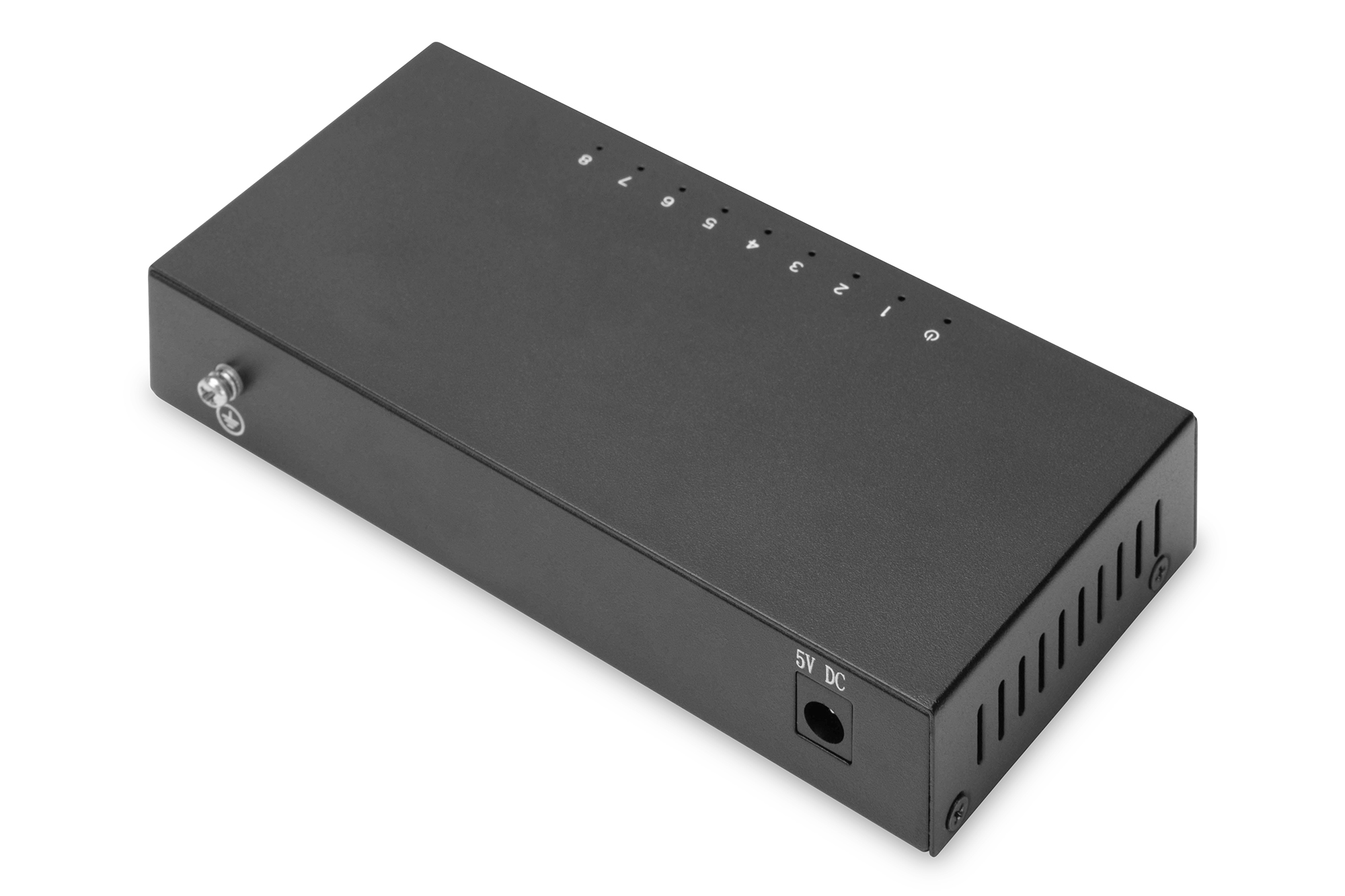 DIGITUS 8-Port Switch - 10/100 Mbps Fast Ethernet - Unmanaged - Unmanaged - Fast Ethernet (10/100) - Vollduplex, Ansicht 2