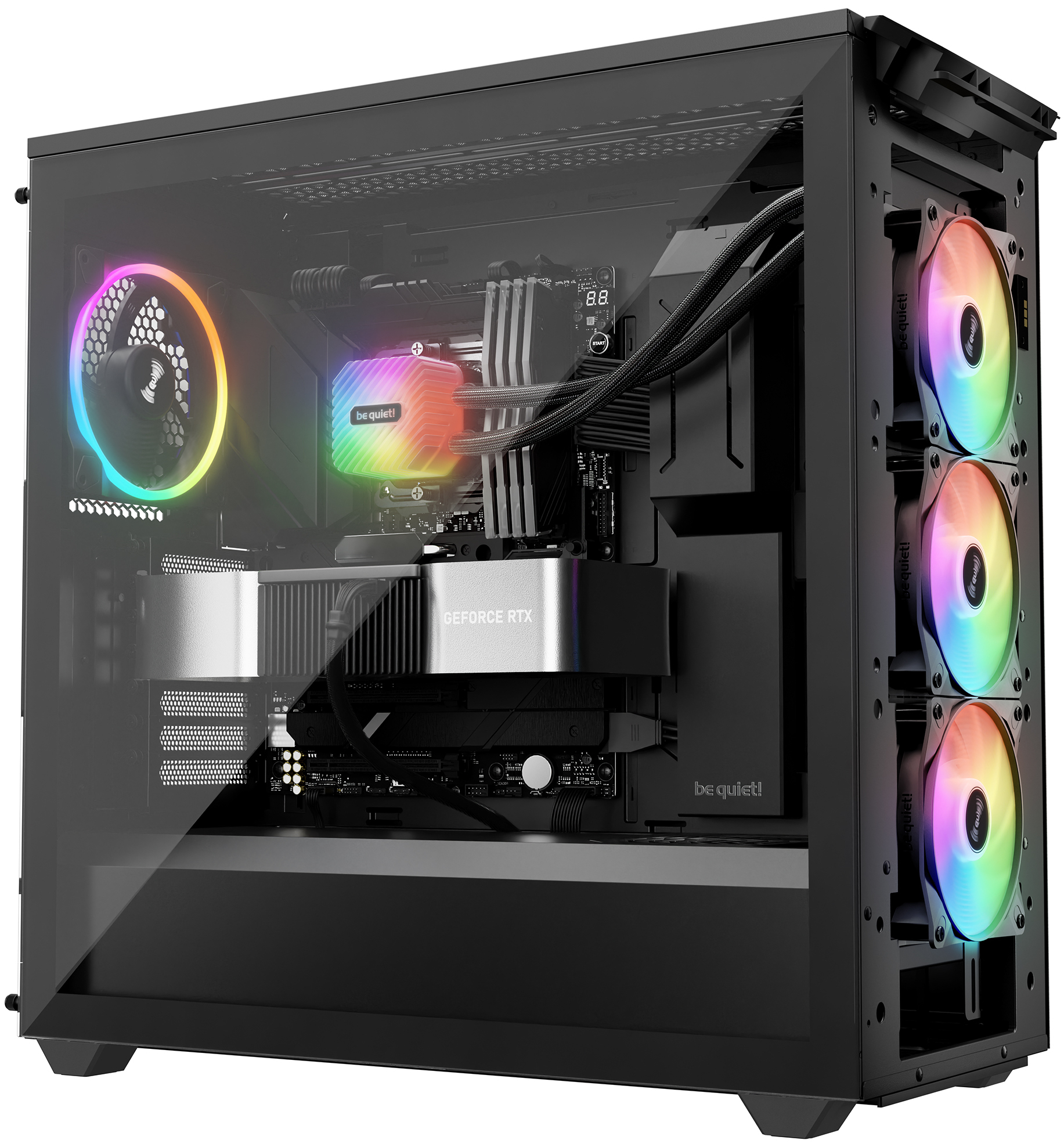 Be Quiet! Light Loop - Prozessor-Flüssigkeitskühlsystem - Kühlergröße: 360 mm (für: LGA1150, LGA1151, LGA1155, LGA1851), Ansicht 4