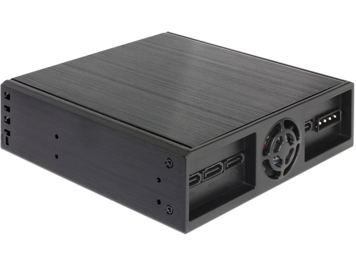 Delock 5.25 Mobile Rack for 4 x 2.5? SATA HDD / SSD - Gehäuse für Speicherlaufwerke mit Lüfter - 2.5 (6.4 cm), Ansicht 4