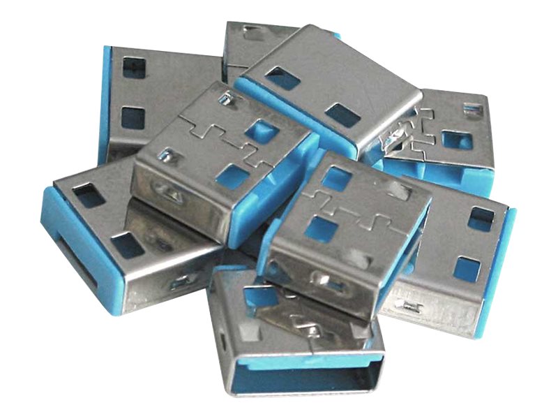 Lindy USB Port Blocker - USB-Portblocker - Blau (Packung mit 10), Ansicht 3
