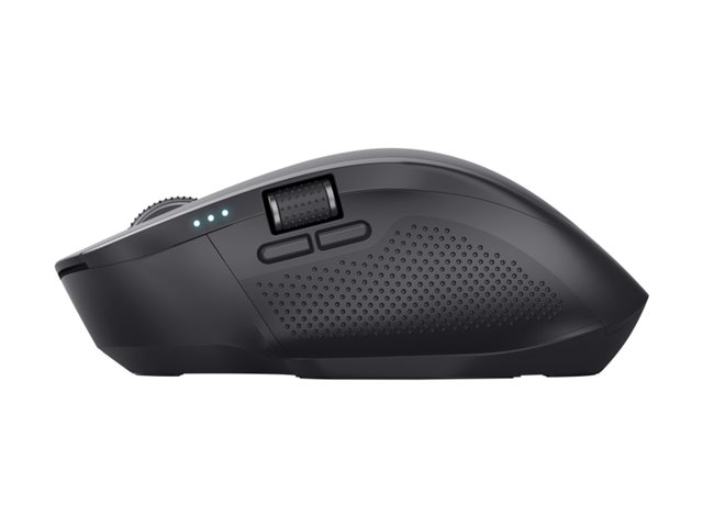 Trust Ozaa+ - Maus - für mehrere Geräte - Für Rechtshänder - optisch - 6 Tasten - kabellos - 2.4 GHz Bluetooth - kabelloser Empfänger (USB)
