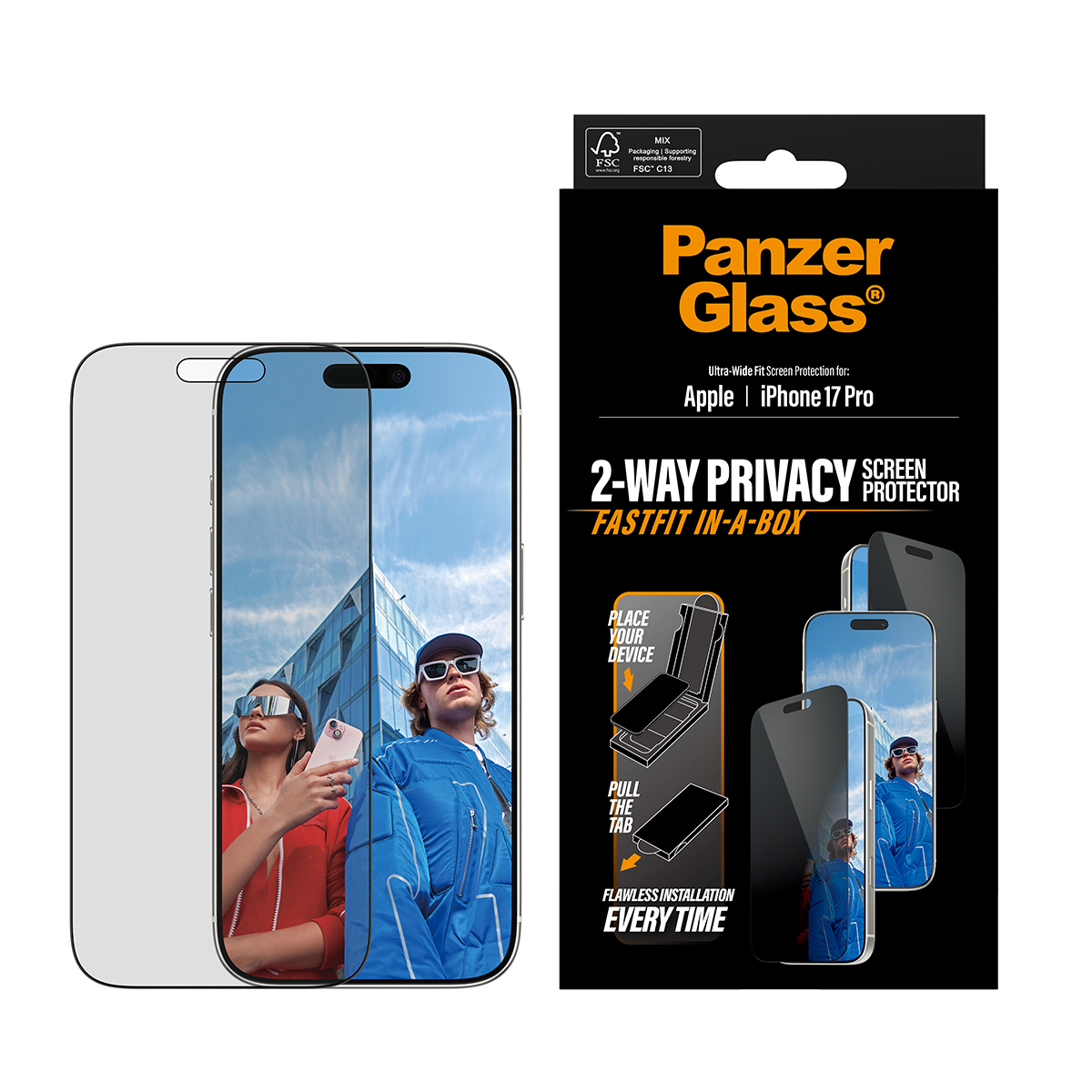 PanzerGlass Privacy - Bildschirmschutz für Handy, Ansicht 2