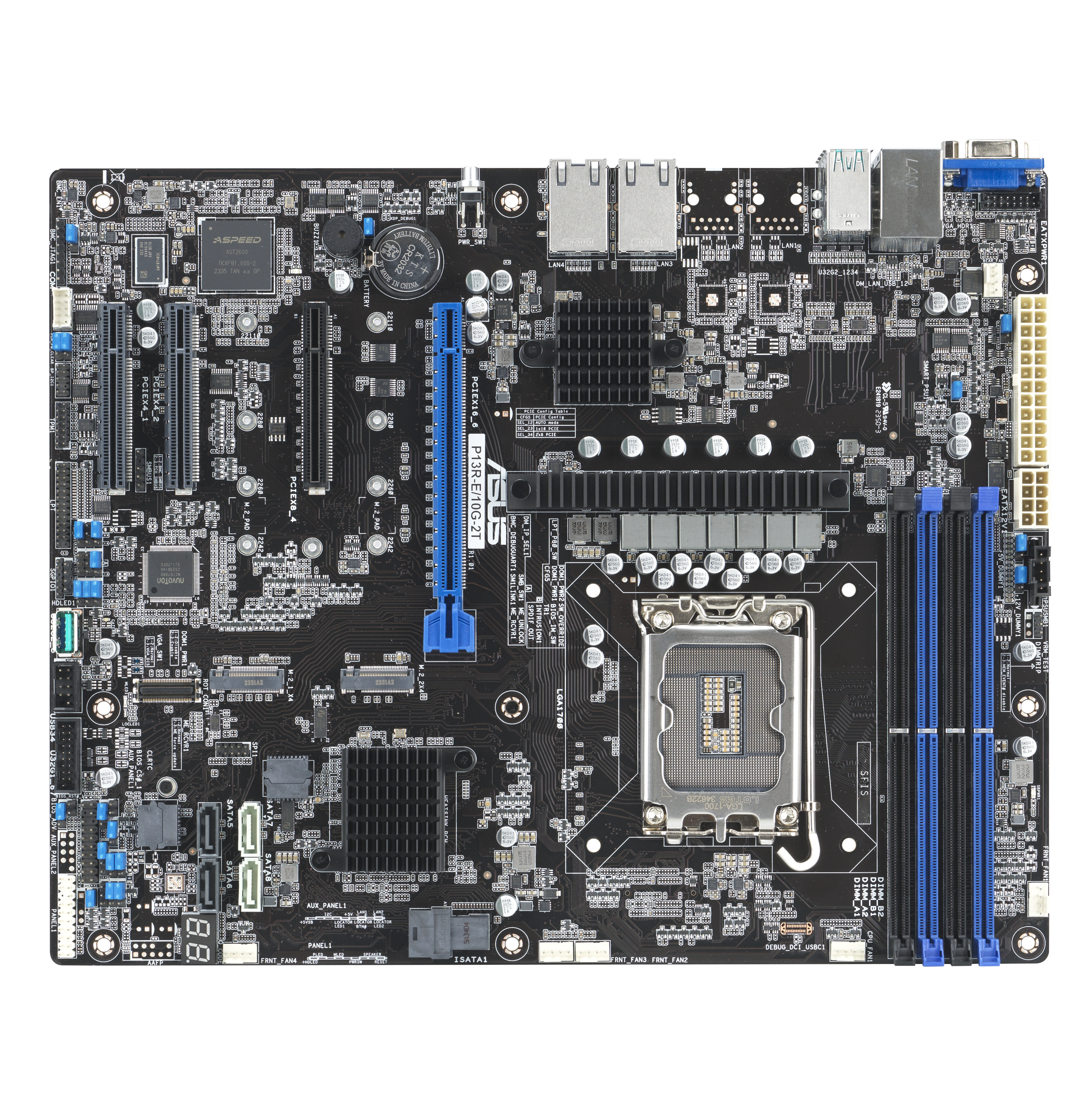 ASUS P13R-E/10G-2T - Motherboard - ATX - LGA1700-Sockel, Ansicht 3