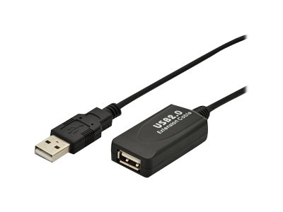 DIGITUS Aktives USB 2.0 Verlängerungskabel, 5m