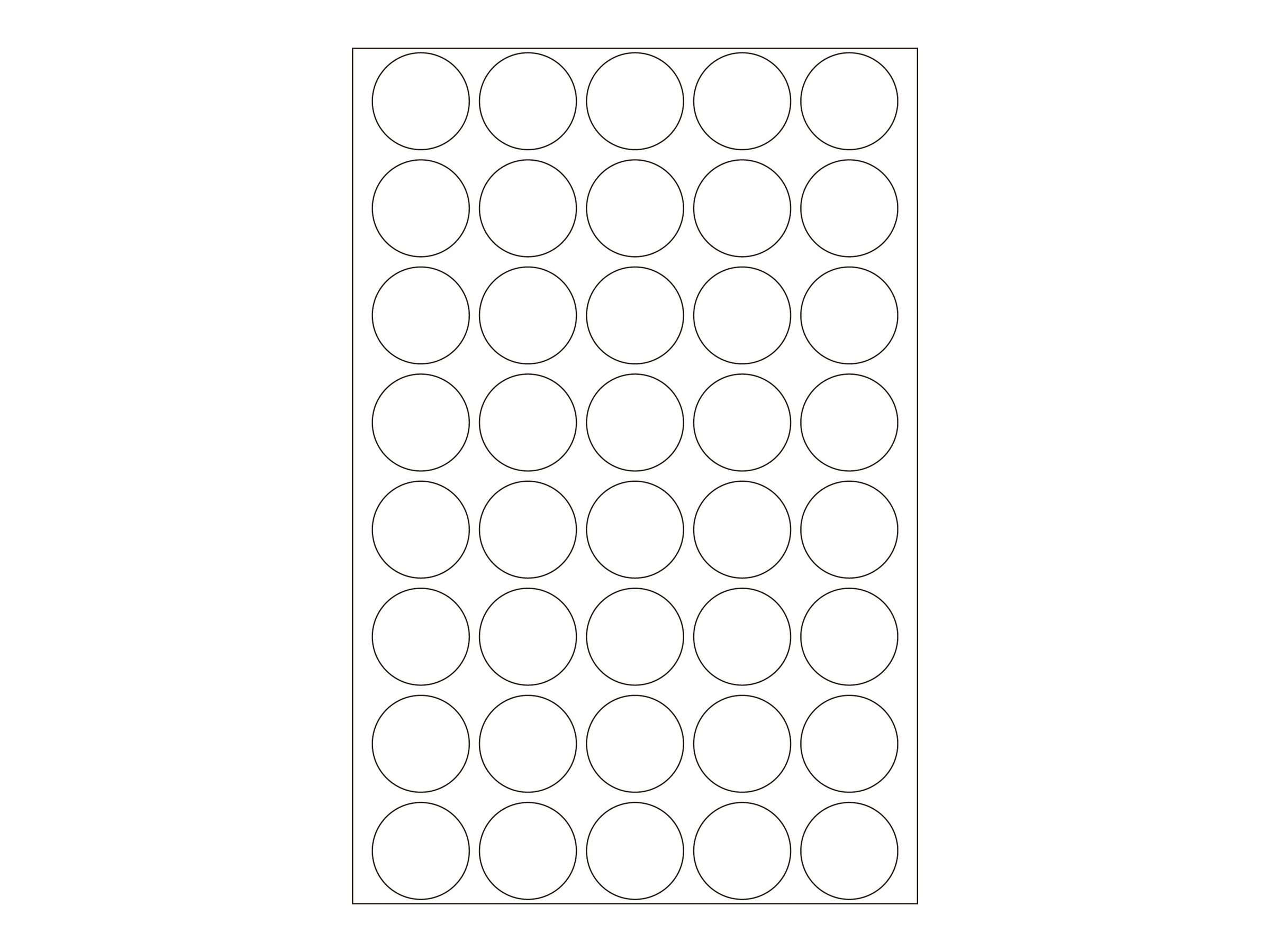 HERMA Verschlussetiketten - 19 mm diameter - durchsichtig - Polyester (Packung mit 640)