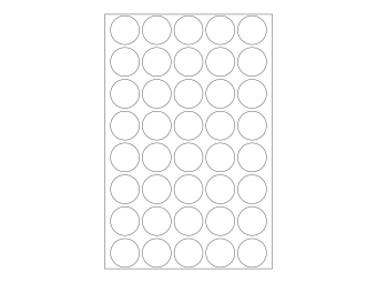 HERMA Verschlussetiketten - 19 mm diameter - durchsichtig - Polyester (Packung mit 640)