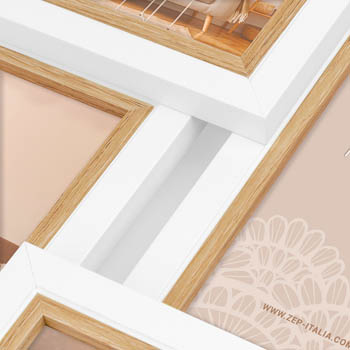 Zep Ayas 6Q, Bilderrahmen-Set, MDF-Platten, Weiß, Wand, 10 x 15 cm, Landschaftsportrait, Ansicht 3