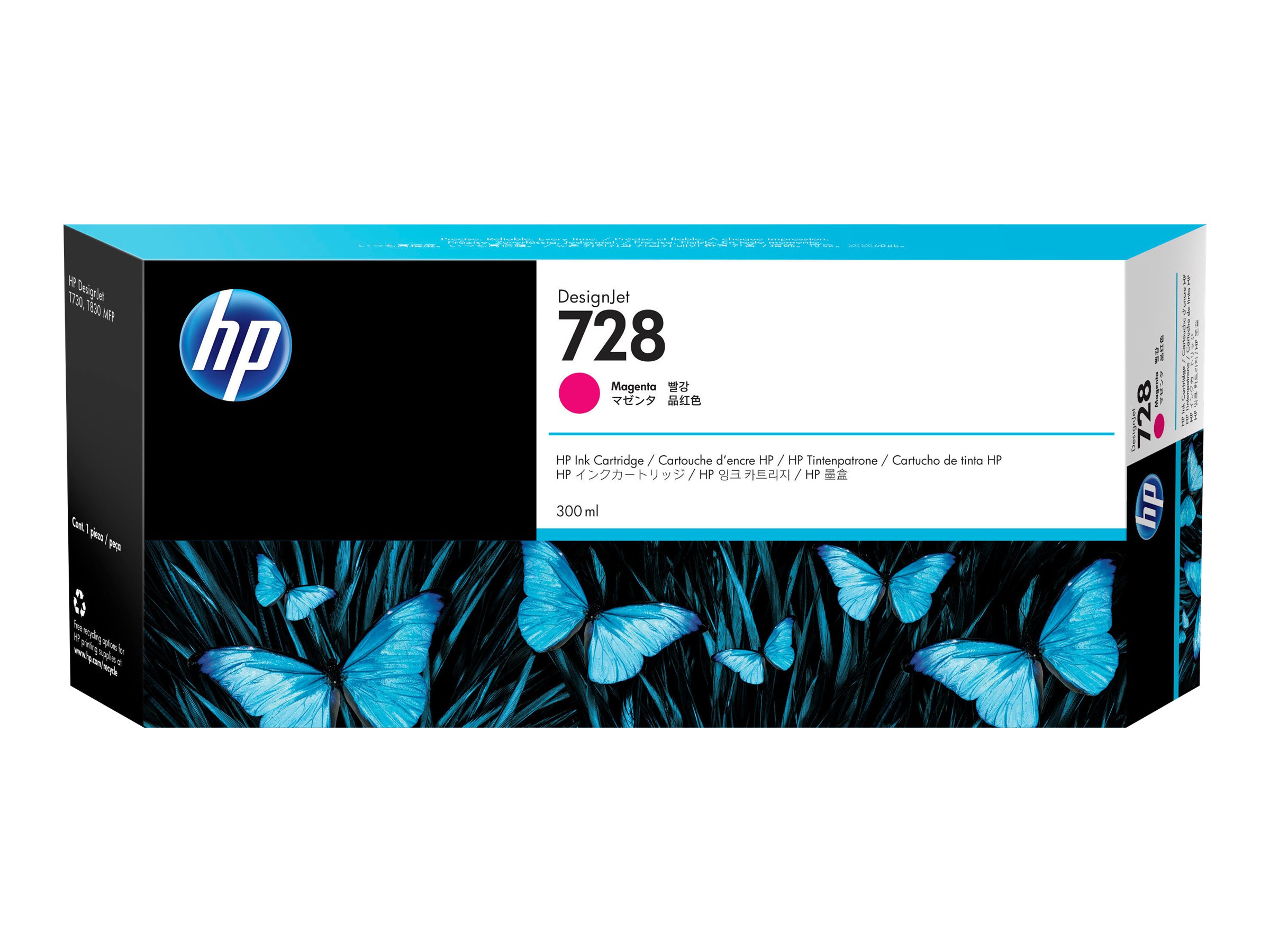 HP HP 728 - 300 ml - Magenta - Original (F9K16A)