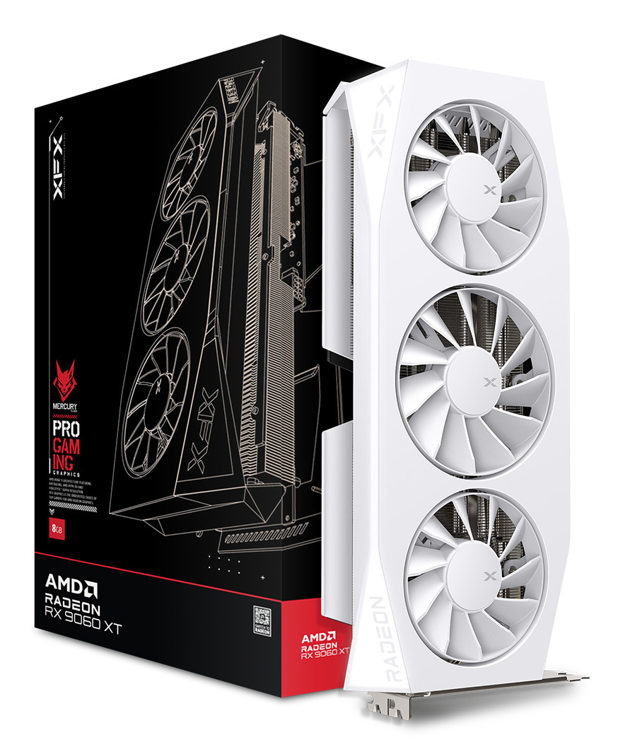 XFX Mercury Radeon RX 9060 XT OC Gaming Edition AMD GDDR6 - Grafikkarte - PCI-Express, Ansicht 3