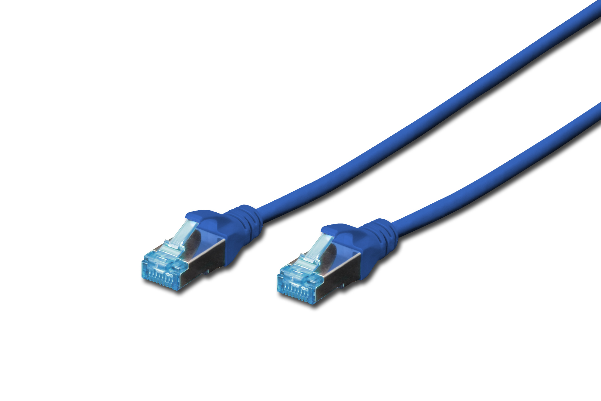 DIGITUS CAT 5e SF/UTP Patchkabel, 0,5 m, Cat5e, SF/UTP (S-FTP), Blau