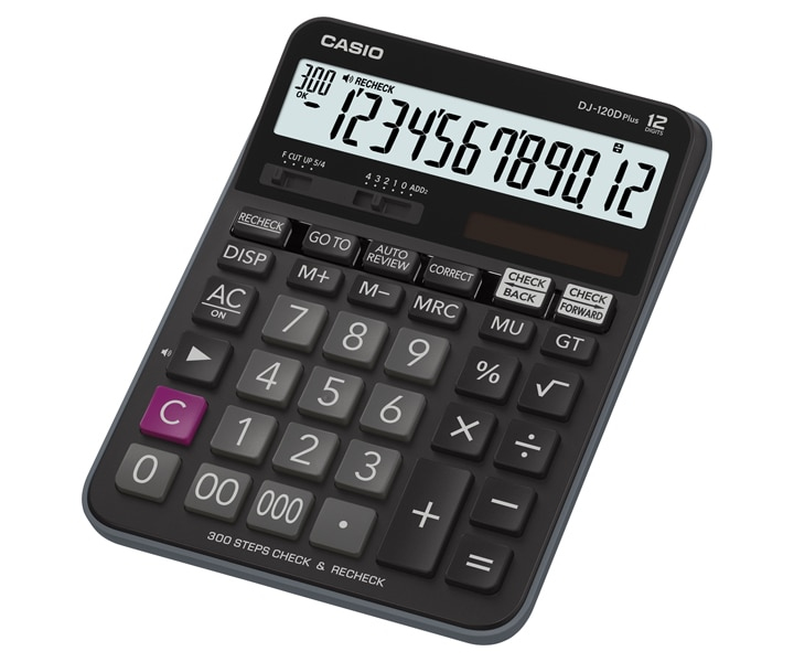 Casio DJ-120D Plus - Desktop-Taschenrechner - 12 Stellen, Ansicht 2