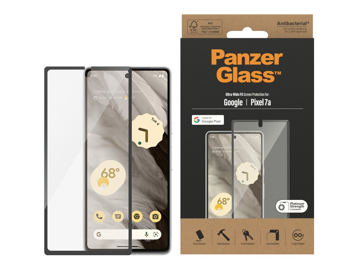 PanzerGlass ™ Displayschutz Google Pixel 7a | Ultra Wide Fit - Google - Google - Pixel 7a - Trockene Anwendung, Ansicht 2