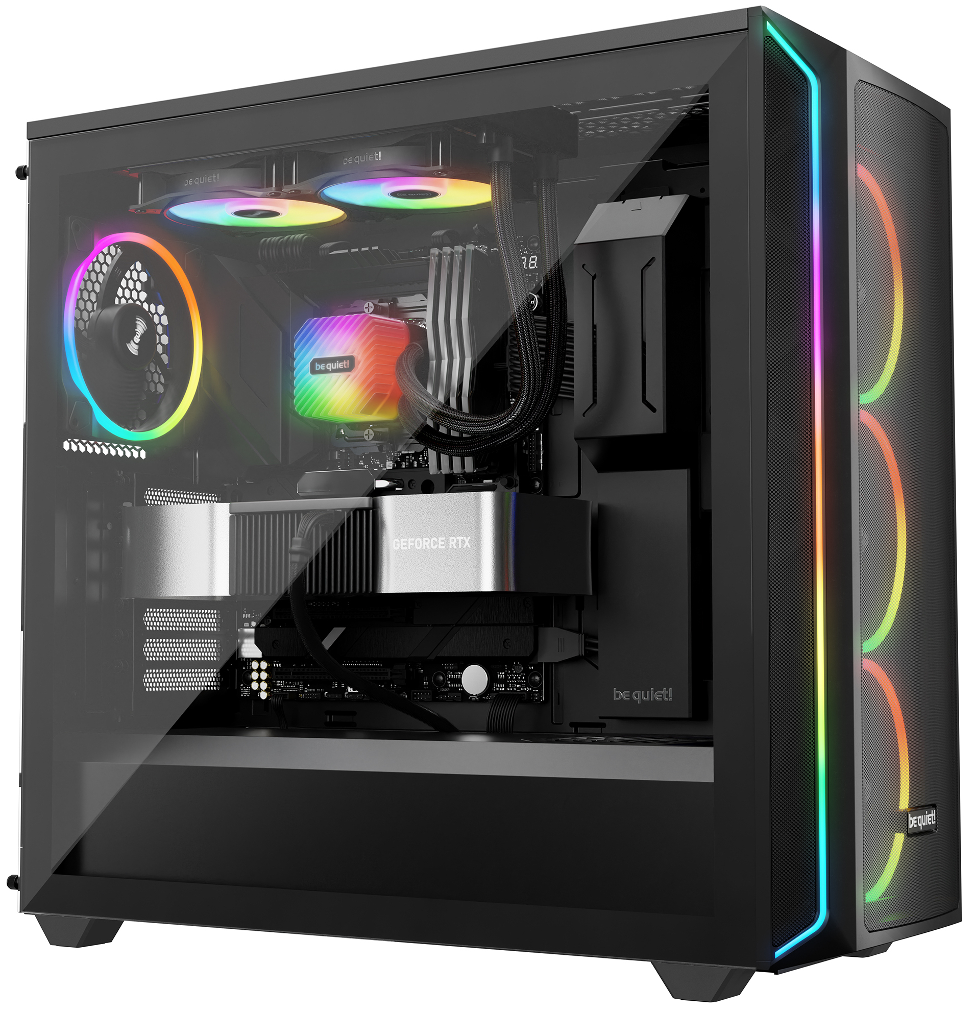 Be Quiet! Light Loop - Prozessor-Flüssigkeitskühlsystem - Kühlergröße: 240 mm - (für: LGA1150, LGA1151, LGA1155,…), Ansicht 4
