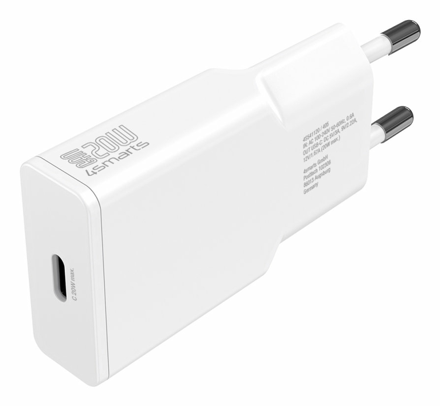 4smarts Ladegerät PDPlug Slim 20W GaN 1C+ USB-C Kabel 1.5 m, Ansicht 2
