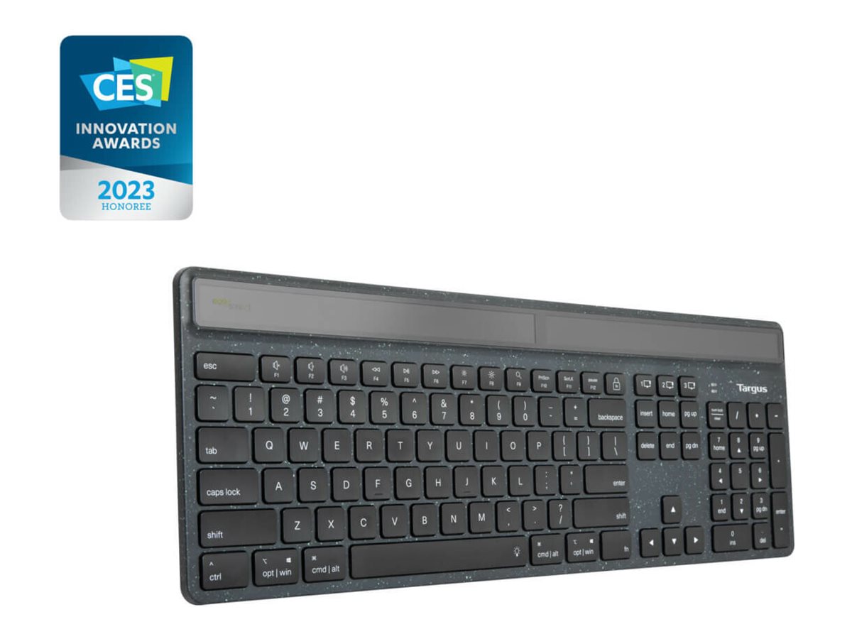 Targus EcoSmart - Tastatur - nachhaltige Energiegewinnung - TL: Französisch, AZERTY, Ansicht 4