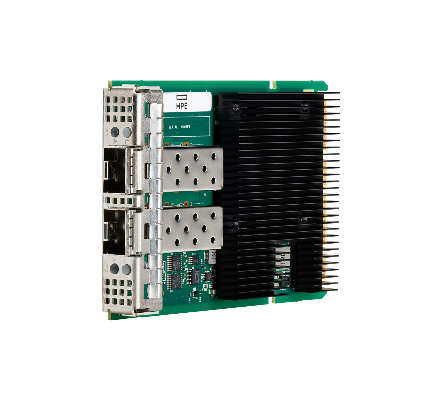 HPE Broadcom BCM57414 Ethernet 10/25Gb 2-port SFP28 OCP3, Eingebaut, Kabelgebunden, PCI Express, Ethernet / Fiber, 25000 Mbit/s