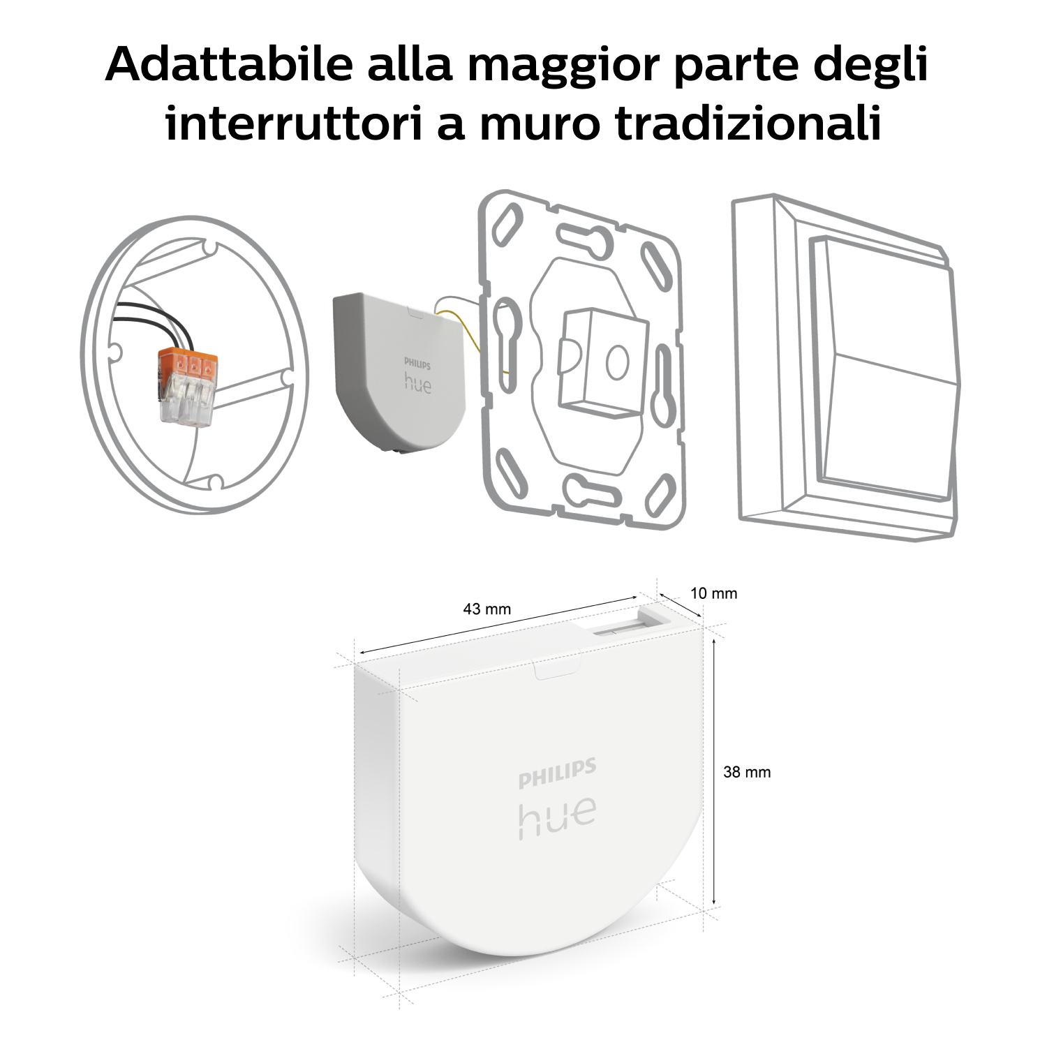 Philips Hue - Lichtschalter - kabellos - ZigBee, Ansicht 4