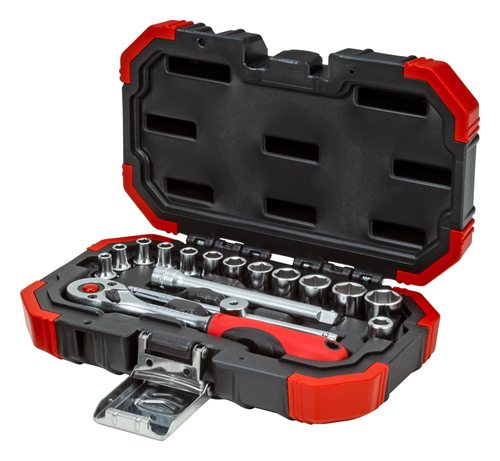 Gedore R49003016 - Steckschlüssel-Satz - 1/4" - Metrisch - 12 Kopf/Köpfe - 4,4.5,5,5.5,6,7,8,9,10,11,12,13 mm, Ansicht 2