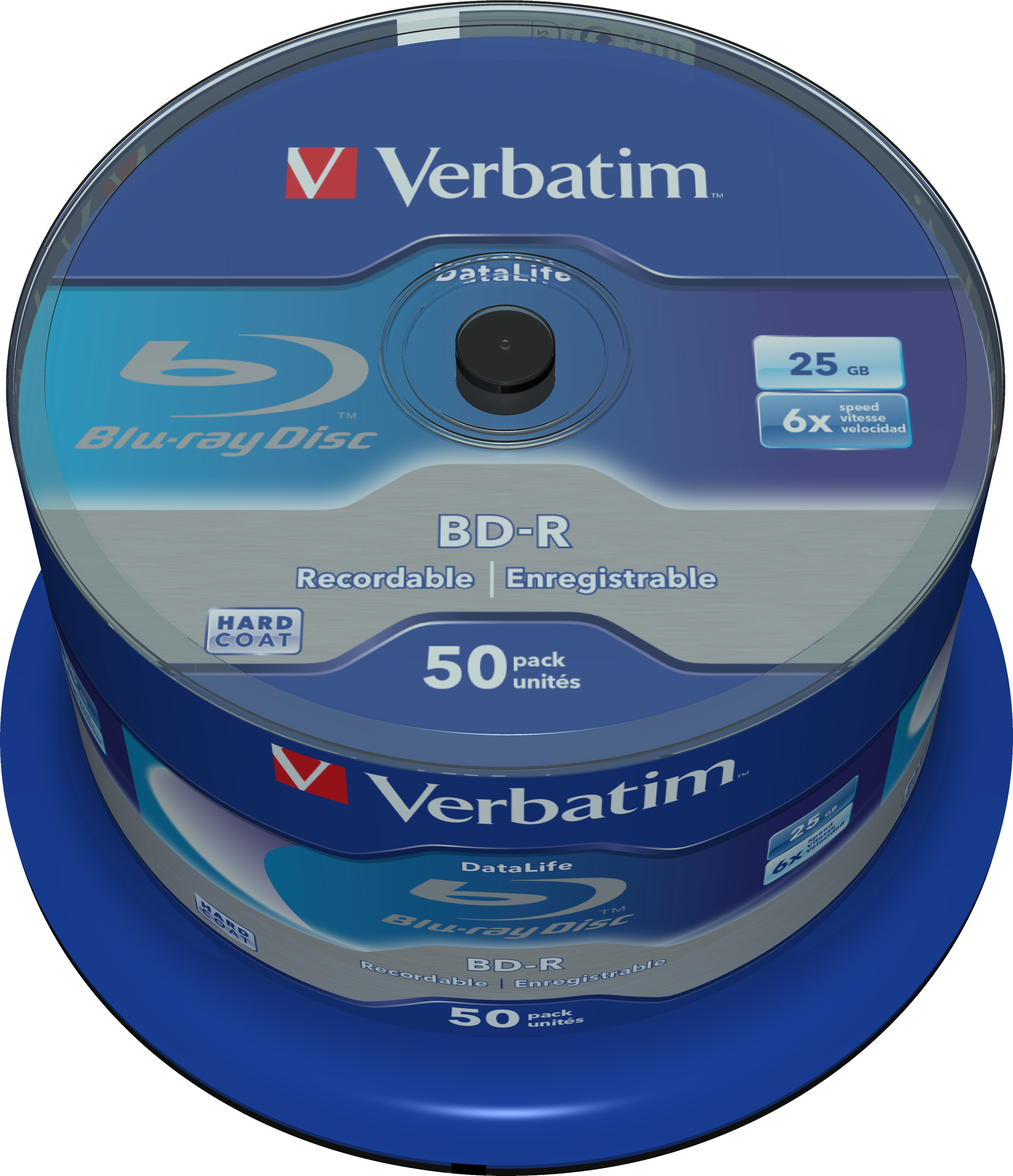 Verbatim DataLife - 50 x BD-R - 25 GB 6x - Spindel, Ansicht 2