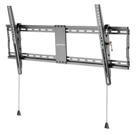 Manhattan Befestigungskit (Wandmontage) - schmal - für Curved Panel/Flat Panel - Neigen - verstärkter Stahl - Schwarz, Ansicht 4