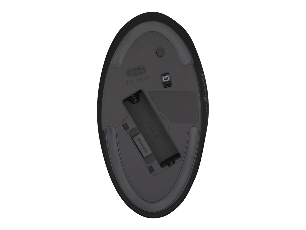 Kensington Pro Fit Ergo Wireless Mouse - Maus - ergonomisch - 5 Tasten - kabellos - 2.4 GHz Bluetooth 4.0 LE - kabelloser Empfänger (USB)