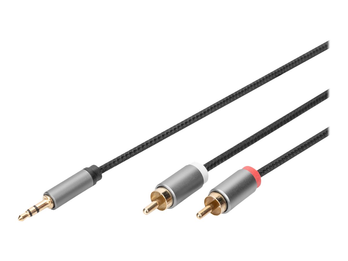 DIGITUS Audio Adapterkabel, 3.5mm Klinke auf Cinch