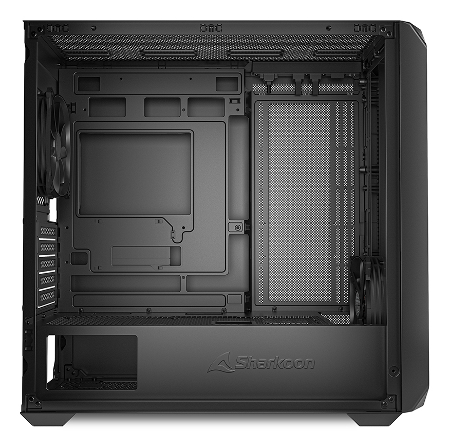 Sharkoon Gehäuse MK2 Micro-ATX 1x Metall schwarz - Tower - ATX, Ansicht 4