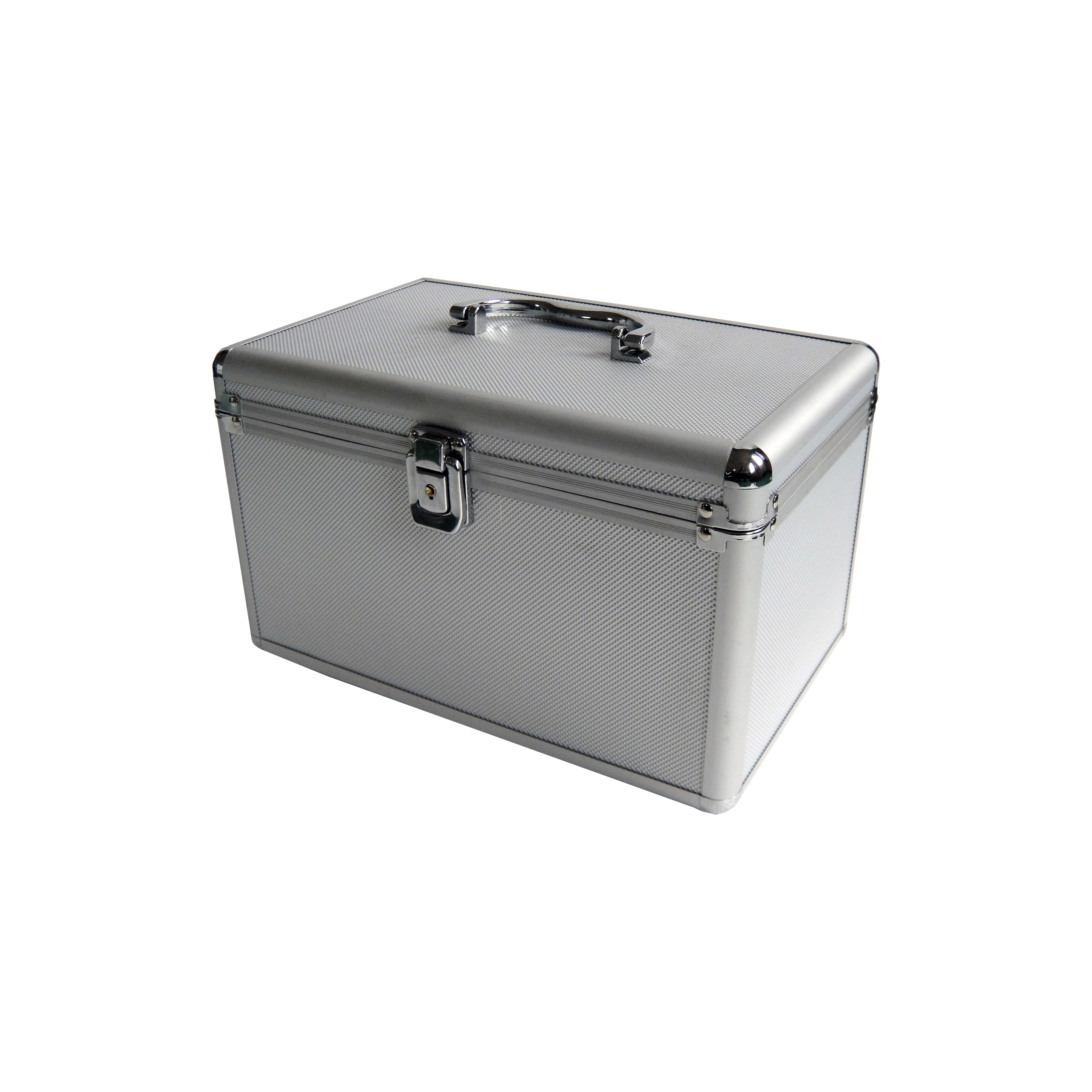 MEDIARANGE BOX79 - Gehäusebox - 120 Disks - Silber - Fleece - Kunststoff - Holz - 120 mm - Aluminium, Ansicht 4