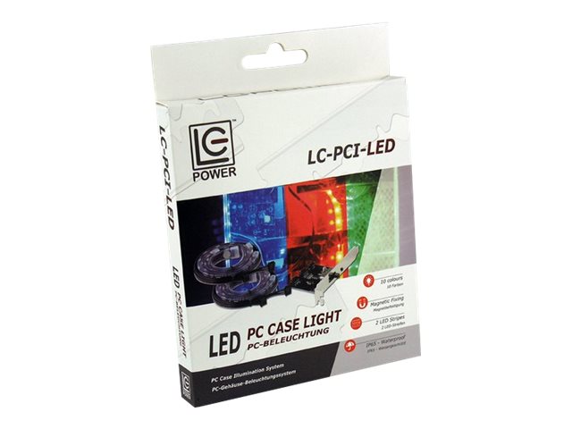 LC Power Geh  LED PC-Beleuchtung (PCI-Karte/2xLED Streifen)