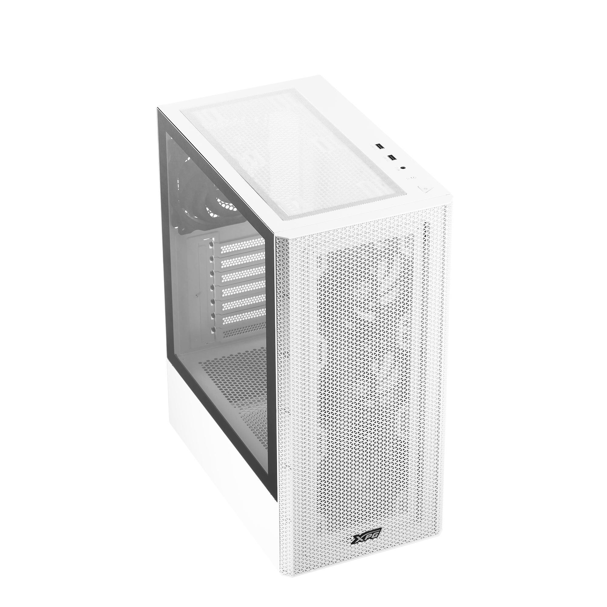 ADATA XPG VALOR - Mid tower - ATX - Seitenteil mit Fenster (gehärtetes Glas) - weiß, Ansicht 2